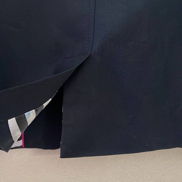 Banana Republic Navy Blue Suit Jacket Blazer 2 Button Cotton/Lyocell/Stretch • 8 - Picture 10 of 11